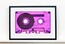Load image into Gallery viewer, Tape Collection 'Side One Only Pink'. The Heidler &amp; Heeps collaborations are creative representations of Natasha Heidler and Richard Heeps’ personal past, and their personalities. Tapes are significant in both their lives and the work here is made from their own collections. Their unique process makes these artworks not inanimate objects, rather they have depth, texture, grit, and they even appear to move.