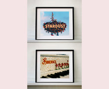 Load image into Gallery viewer, 'Liberace's Piano I' was photographed in a private Las Vegas home. The studded gems and decorative typography make for an archetypal Las Vegas feel. This artwork is part of Richard Heeps' 'Dream in Colour' series. 