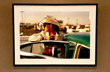 Load image into Gallery viewer, 'Sun Kissed Wendy', from Richard Heeps' 'Man's Ruin' Series. This artwork is part of a sequence capturing Wendy at the Rockabilly Weekender, Viva Las Vegas. This cinematic portrait of Wendy captures her kissed by the sunset.