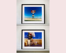 Load image into Gallery viewer, 'Condiments' shows a classic American Diner table-scape, captured at the Bonanza Café in the small town of Lone Pine, California. This piece is part of Richard Heeps' 'Dream in Colour' series.