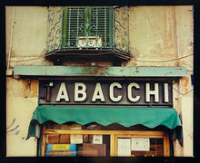 Load image into Gallery viewer, The traditional Italian Tobacconist, featuring the typography of a vintage sign. From Richard Heeps’ series 'A Short History of Milan’.