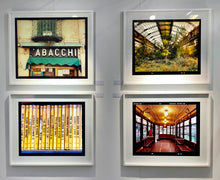 Load image into Gallery viewer, Vintage tram interior, captured in Milan. Affordable fine art limited edition photographic prints, handmade in Richard’s Cambridge darkrooms. 