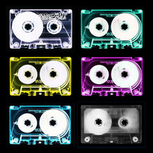 Load image into Gallery viewer, 'Tape Collection'. The Heidler &amp; Heeps collaborations are creative representations of Natasha Heidler and Richard Heeps’ personal past, and their personalities. Tapes are significant in both their lives and the work here is made from their own collections. Their unique process makes these artworks not inanimate objects, rather they have depth, texture, grit, and they even appear to move.