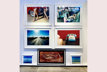 Load image into Gallery viewer, Part of Richard Heeps 'Dream in Colour' Series, this cool Palm Springs interiors picture featuring a vintage telephone on a nightstand combines gorgeous colours and dreamy nostalgic mid-century vibes.