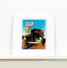 Load image into Gallery viewer, The classic American Truck in combination with the classic American Lifestyle with the cool Bowl Sign. The colours and subject create perfect Americana Pop Art Photography. 