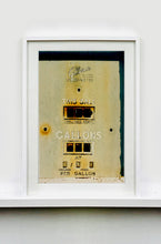 Load image into Gallery viewer, 'This Sale' features a vintage petrol pump, something that Richard likes to collect, captured in a Fenland village in the rural area near Richard's home in Cambridge. This artwork is part of his autobiographical series, 'A View of the Fens from the Car with Wings'.