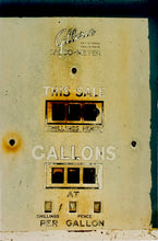 Load image into Gallery viewer, 'This Sale' features a vintage petrol pump, something that Richard likes to collect, captured in a Fenland village in the rural area near Richard's home in Cambridge. This artwork is part of his autobiographical series, 'A View of the Fens from the Car with Wings'.
