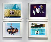 Load image into Gallery viewer, '4 Feet - El Morocco Pool' photographed in Las Vegas, Nevada is part of Richard Heeps' 'Dream in Colour' series. This enticing artwork will bring cool summer vibes to your home every day of the year. 