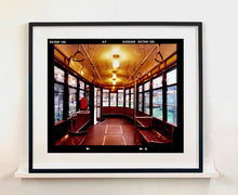 Load image into Gallery viewer, Vintage tram interior, captured in Milan. Affordable fine art limited edition photographic prints, handmade in Richard’s Cambridge darkrooms. 