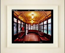 Load image into Gallery viewer, Vintage tram interior, captured in Milan. Affordable fine art limited edition photographic prints, handmade in Richard’s Cambridge darkrooms. 