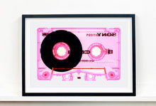 Load image into Gallery viewer, Tape Collection 'Type II Pink'. The Heidler &amp; Heeps collaborations are creative representations of Natasha Heidler and Richard Heeps’ personal past, and their personalities. Tapes are significant in both their lives and the work here is made from their own collections. Their unique process makes these artworks not inanimate objects, rather they have depth, texture, grit, and they even appear to move.