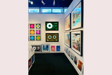 Load image into Gallery viewer, Tape Collection, 'All that Glitters is not Golden'. The Heidler &amp; Heeps collaborations are creative representations of Natasha Heidler and Richard Heeps’ personal past, and their personalities. Tapes are significant in both their lives and the work here is made from their own collections. Their unique process makes these artworks not inanimate objects, rather they have depth, texture, grit, and they even appear to move.