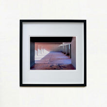 Load image into Gallery viewer, Monte Amiata housing, Gallaratese Quarter, Milan. Brutalist architecture photograph by Richard Heeps framed in black.